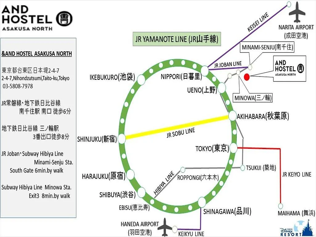 &And Hostel Asakusa North Tokyo Japan